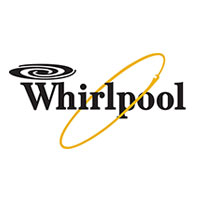 Whirlpool logo with a white color background