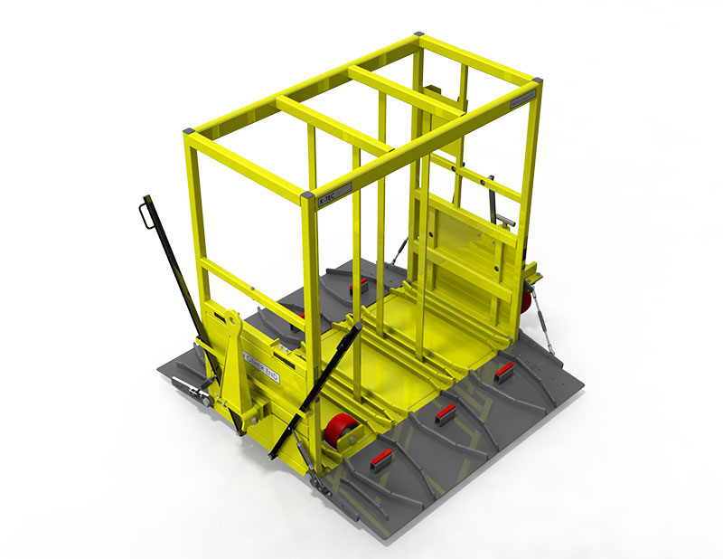 A Ramp Style machine in yellow color and white background