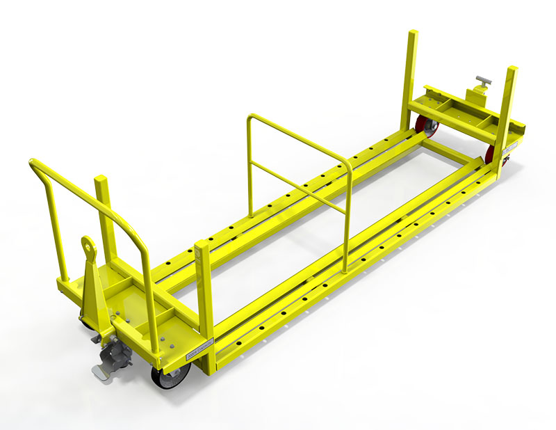 A Custom Upper cart in yellow color and a white background