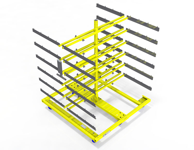 Rods Prototype in Yellow and Gray Color Image Section